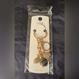 New Teal/Purple Bee Bagcharm/ Keychain/ Keyring/ Hangtag